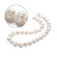 Hebras de perlas de agua dulce cultivadas naturales X-PEAR-S001-12-13mm-3-3