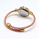 Bracelets de montre en alliage de silicone pour femmes WACH-M051-04-2