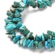 Natural Turquoise Chip Beads Strands G-D093-A01-4