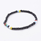 Perles de rocaille de verre étirer bracelets BJEW-JB03435-05-1