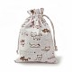 Bolsas de embalaje de gatito de arpillera ABAG-I001-13x18-03-2
