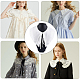 GORGECRAFT 1 Box Halloween Christmas Detachable Collar Mini Cape Dickey False Collars White Capes Decorative Applique Neckline Shirt Lapel with Rope for Women Dress Blouse Clothes Sewing Crafts DIY-GF0007-72-5