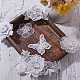 NBEADS 10 Pcs White Organza Embroidery Lace Flower Iron On or Sew on Patches Appliques DIY Craft Lace for Decoration or Repair of Clothing Backpacks Jeans Caps Shoes DIY-PH0019-20-6