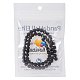 6mm Natural Black Lava Rock Stone Rock Gemstone Gem Round Loose Beads Strand 15.7 inch for Jewelry Making G-PH0014-6mm-5