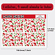 Autocollants de carte imperméables en plastique pvc rectangle DIY-WH0432-106-2