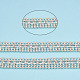 クリスタルラインストーンのカップチェーンと真鍮のボールチェーン  真鍮製ラインストーンストラスチェーン  ハンダ付け  スプールで  銀  8.5mm  約32.81フィート（10m）/ロール CHC-N020-03-2