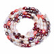 Electroplate Glass Beads Strands EGLA-N002-09G-2