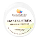 JEWELEADER Crystal Elastic Wire Stretch About 109 Yards Polyester String Cord 0.8mm Crafting DIY Thread for Bracelets Gemstone Jewelry Making Beading Craft Sewing Clear Color EW-PH0001-0.8mm-02-2