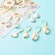 Nuggets ABS Plastic Imitation Pearl Beads Dangle Earrings EJEW-JE04595-4