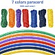 7 связка парашютных шнуров с сердечником 7 цветов&nbsp;OCOR-YW0001-09-2