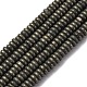 Природного пирита бисер нитей G-L624-H16-6x2mm-2