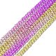Brins de perles de verre de couleur dégradé transparent X1-GLAA-H021-01B-03-2