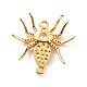 Rack Plating Brass Micro Pave Cubic Zirconia Connector Charms KK-F833-05G-3