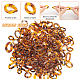 DICOSMETIC 480Pcs 6 Style Acrylic Linking Ring Twist Quick Link Connectors Leopard Print Connector for Curb Chains Oval Open Link Ring for Chunky Acrylic Purse Strap Earring Necklace Jewelry Making OACR-DC0001-03-4