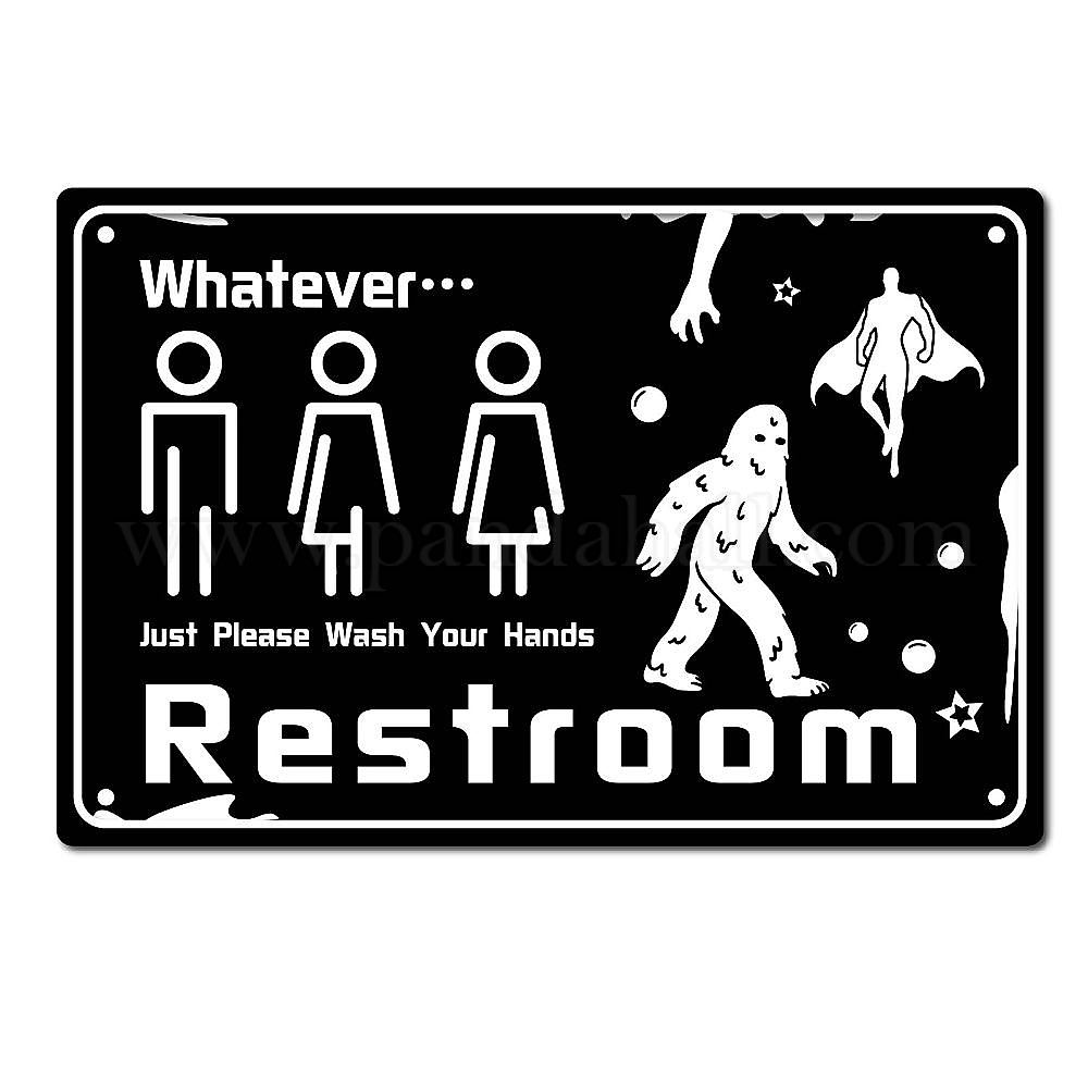 Shop CREATCABIN Funny Bathroom Sign Whatever Just Please Wash Your