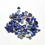 Lapis naturelles perles de puce lazuli, pierre roulée, sans trou, 3~5x2~4mm, environ 4300 pcs/500 g