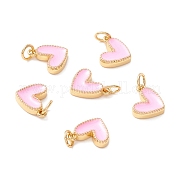 Подвески из латуни с покрытием из эмали KK-D073-27G-05