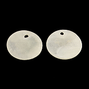 Плоские круглые подвески Capiz Shell SSHEL-R035-06