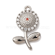 Латунные микро проложить кубического циркония подвески KK-I276-04P-05