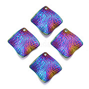 Placage de rack pendentifs en alliage de couleur arc-en-ciel PALLOY-S180-311