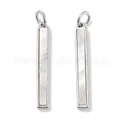 Подвески из латуни из натуральных ракушек KK-C051-18P