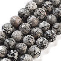 Камень натуральная карта / камень пикассо / пряди яшмы&nbsp;X-G-G099-10mm-27