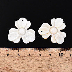 Резные подвески из натуральных пресноводных ракушек SHEL-N036-13