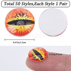 1 пакетик стеклянных кукольных глаз-кабошонов DIY-GF0008-70B