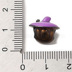 Cuentas europeas de esmalte de latón de halloween&nbsp;X1-KK-A203-04B-B