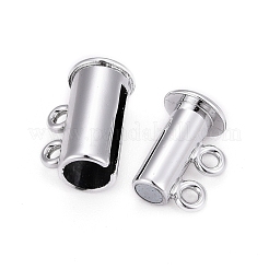 2-пряди 4-отверстия трубки медные магнитный замок слайд застежками X-KK-D472-P-NF