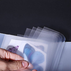 1 шт. А6 прозрачный полипропиленовый пластиковый альбом для хранения фотокарточек AJEW-GL0004-48