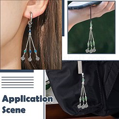 10 шт. 5-цветные бусины из АБС-пластика с кисточками из сплава серебра и подвесками с кольцом для прыжков FIND-CJ0004-22