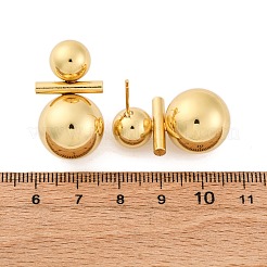 Латунь серьги EJEW-R025-01G