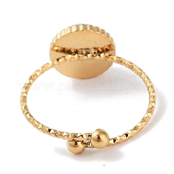 Ионное покрытие (IP) кольцо из нержавеющей стали 304 RJEW-B059-02G-04