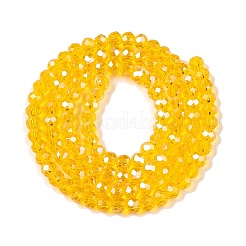 FilI di perline in vetro placcato&nbsp;LS-EGLA-A044-T4mm-A05