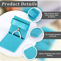 3 шт. прямоугольные бархатные конверты для упаковки TP-BBC0001-10A