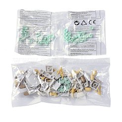 プラスチック多肉植物植物ビルディングブロックDIYおもちゃセット  多肉植物盆栽モデル  ギフトの家の装飾のため  淡いターコイズ  75x70x110mm&nbsp;DIY-I077-04