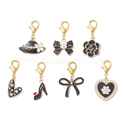 Подвесные украшения из сплава эмали&nbsp;HJEW-JM04652