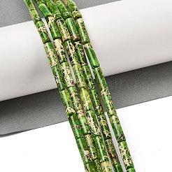 Крашеные бусы из натуральной императорской яшмы G-H087-H01-01B