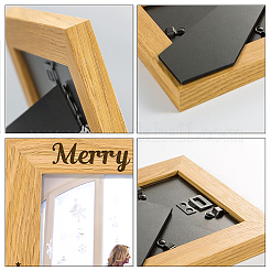 Cadres photo en bois naturel&nbsp;DIY-WH0234-008