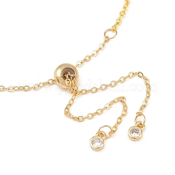 Латунные кабельные цепи слайдер браслеты&nbsp;BJEW-JB11813