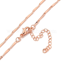 Dreieckige Messing-Gliederketten-Halsketten für Damen&nbsp;NJEW-G084-07RG