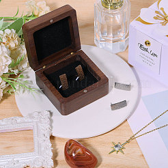 Деревянный магнитный подарочный футляр для хранения запонок для ювелирных изделий CON-WH0095-78B