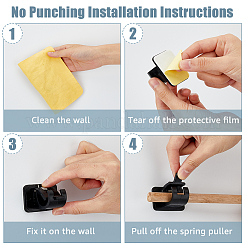 Пластиковый стержень для вешалки для одежды AJEW-WH0347-42