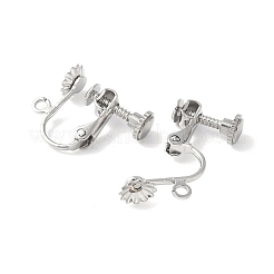 Фурнитура для сережек-клипс из хирургической нержавеющей стали 316 STAS-Z127-02P