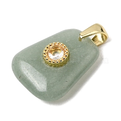 Pendentifs en aventurine vert naturel&nbsp;G-C282-03H