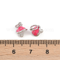 Colgantes de esmalte de latón&nbsp;KK-B157-12P