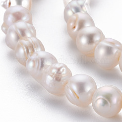 Природные Кеши жемчуг пряди PEAR-S020-F09