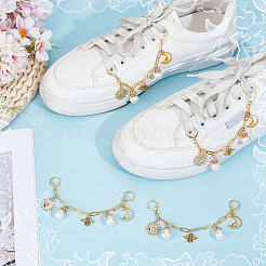 4 шт. латунные цепочки-скрепки для сумок-удлинителей&nbsp;HJEW-OC00227