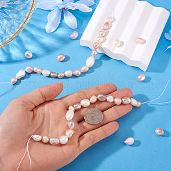 2 нить бусин из натурального культивированного пресноводного жемчуга PEAR-TA0001-31